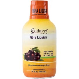 Gadavyt Fibra Líquida 16 Oz (480 Ml) Sabor Ciruela Pasa