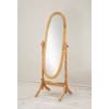 Roundhill Furniture Traditional Queen Anna Style Wood Floor Cheval Mirror,