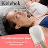 Set of 4 - Kelebek Premium Exfoliating Mitt | Deep