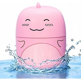 3pcs Cute Dinosaur-Shaped Toilet Bowl Cleaner Bottle, Bathroom Toilet Tank Cleaner with Ocean, Jasmine, and Peach Scent, Can be used for 9 months:_Pink