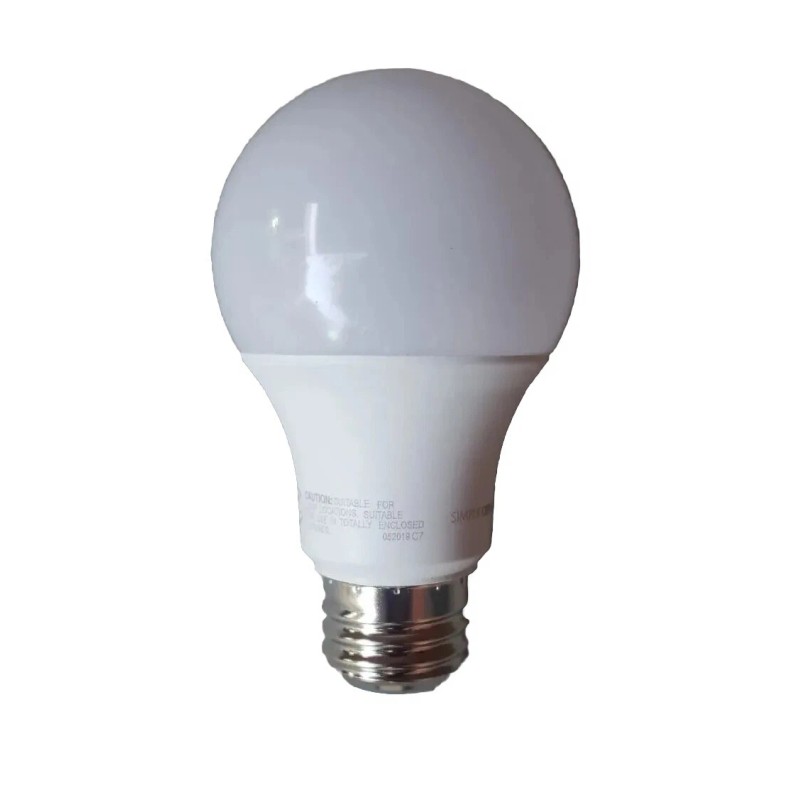Simply Conserve LED Light Bulb, A19 Lamp 800 Lummens, Dimmable,