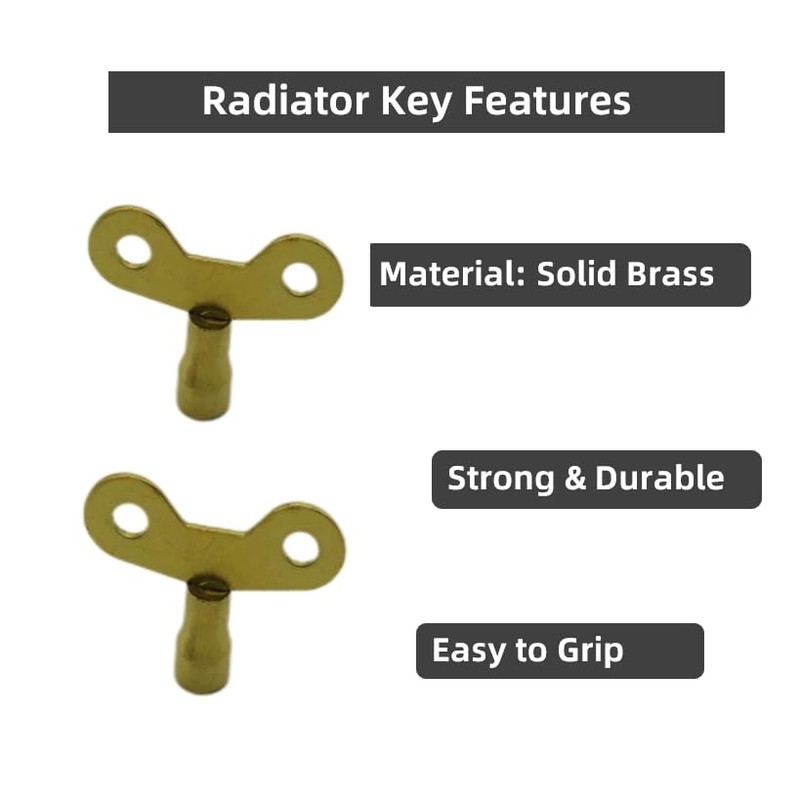 Aventurine Radiator Bleed Key - Radiator Valve Clock Key for