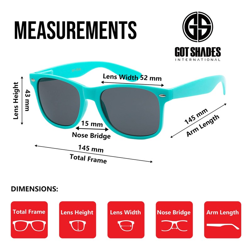 Got Shades Wholesale Bulk Unisex 80's Retro 100% UV Sunglasses