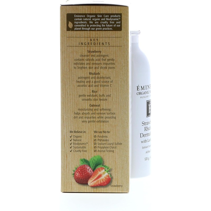 Strawberry Rhubarb Dermafoliant With Lactic Acid by Eminence for Unisex