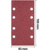 Sandpaper Orbital Sander, Pack of 35 Sandpaper 93 x 185