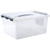 KL-Toys Plastic Box with Lid Capacity 15 Litres with Carry