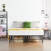 PrimaSleep 14 Inch Foldable Heavy Duty Metal Platform Bed Frame/Under-Bed