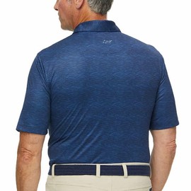 Greg Norman Men's Performance Golf Polo, Deep Blue, Medium