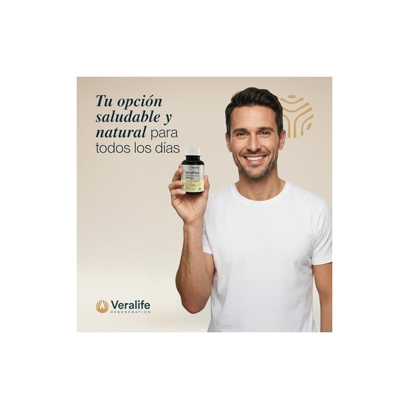 Veraflex Colágeno Tipo Msm Ácido Hialurónico Boswellia Vitamina Suplemento Cápsulas