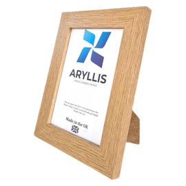 Aryllis A4 Photo Frame, French Oak, Free Standing and Wall Hanging Picture Frame with Perspex Front