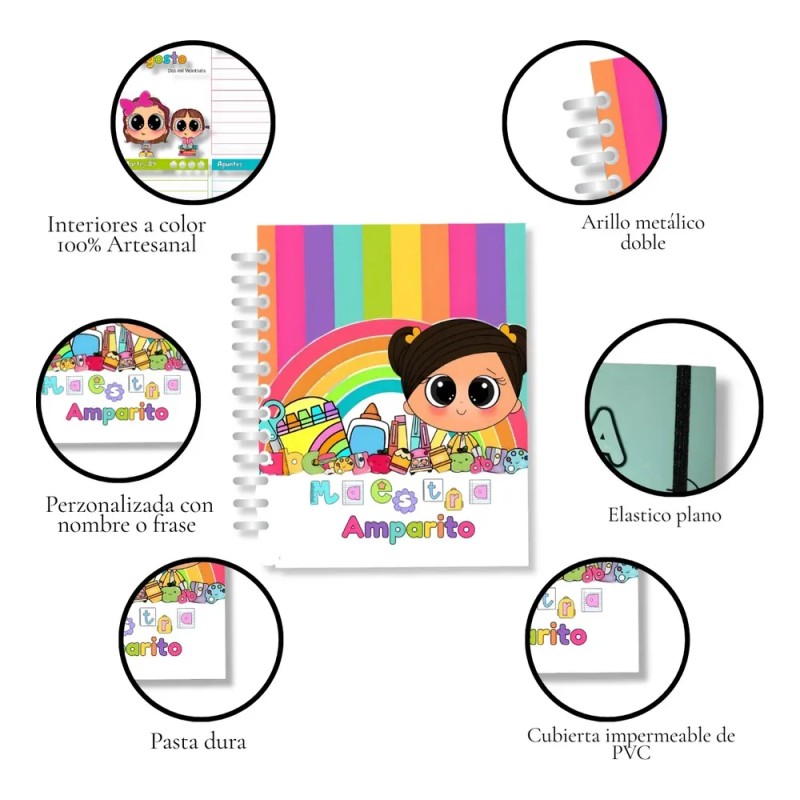 Agenda Docente Escolar 26/27 Pasta Dura Mod. School #4