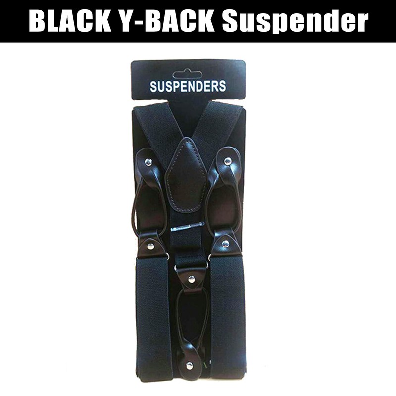 WYDDDARY Suspenders for Men 1.4'' Wide Adjustable Suspenders with Elastic