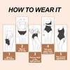 Lenashape - Body sin tirantes para mujer, diseño triangular con