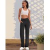 VOOVEEYA Yoga Pants Women with Pockets, Straight Wide Leg Pants