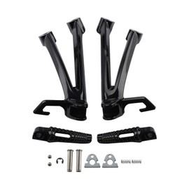 MOFANS Rear Passenger Footpegs Bracket Fit for Suzuki Gsx-R Gsxr 600 750 Gsxr600 Gsxr750 2006 2007 Black