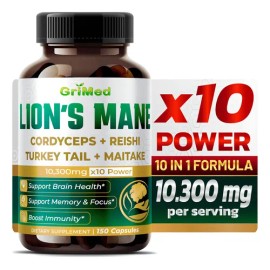 Melena De Leon + Cordyceps + Hongo Reishi Apoyo Cerebro Sabor S/n