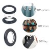 32 Pack Curtain Grommet Plastic Eyelet Rings Inner Diameter Curtain