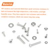 HELIFOUNER 560 Pieces #2-56#4-40#6-32 Phillips Pan Head Machine Screws Nuts