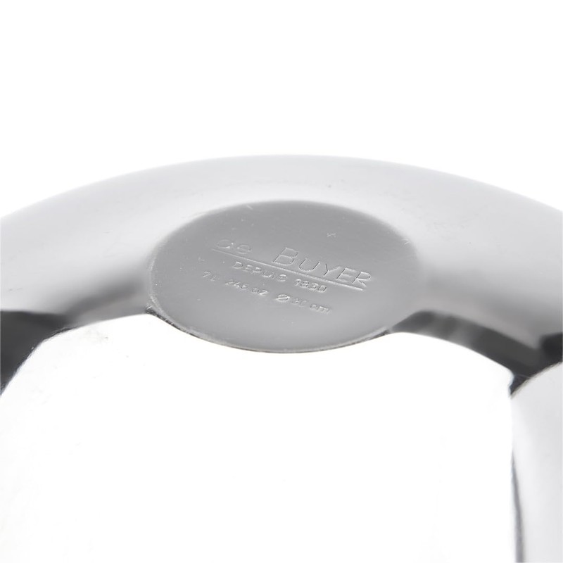 DE BUYER 3372.3 Schüssel 1/2 aus Edelstahl, Durchmesser 30 cm,