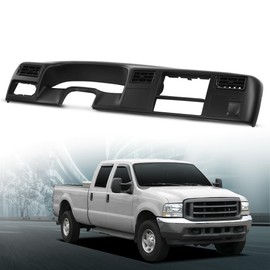 LQI Instrument Cluster Radio Dash Bezel Trim Panel Surround Compatible with Ford F250 F350 Super Duty 1999-2004 Black