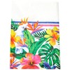 Unique Palm Tropical Luau Plastic Rectangular Table Cover - 54"