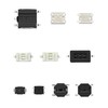 QWORK® Pack of 250 Micro Switches, 10 Values, Tactile Pressure