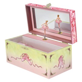Enchantmints Ballet Shoes Musical Jewelry Box for Girls Ballerina Spins to Swan Lake