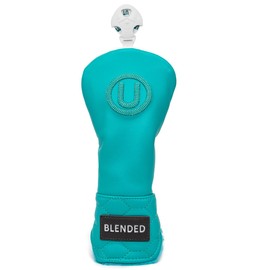 Golf Club Headcover Overflow Blue Wood Cover Driver Fairway Wood Utility Hybrid Headcover with Number Tag