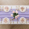 flohar 12Pack 9ft Chiffon Table Runner 14x108 Inch Sheer Romantic