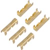 100 Pieces Butt Connectors Brass Wire Terminals Crimp Connector, Electrical