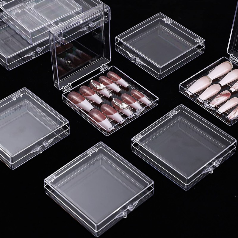 Noverlife 10PCS Press On Nail Storage Box, 2.6x2.6 inch /