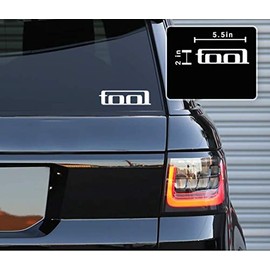 Printbeat Tool Band Vinyl Decals Stickers for Cars, Van, Trucks, Laptop (White, 2" x 5.5")
