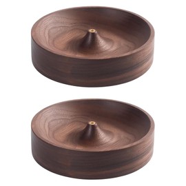 2Pcs Incense Holder Round Wooden Incense Burner for Sticks,Home Décor, Office, Club,Incense Stick Holders,Meditation, Yoga,Stick Holder with Elegant Design,Relaxation Home Decor