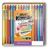 BIC Xtra Smooth Bright Edition Mechanical Pencils (Dark Colours, Erases