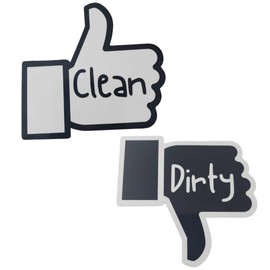 Dishwasher Sign Clean Dirty Magnetic, Dishwasher Magnet Clean Dirty Sign, Thumbs up and Down