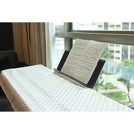 Clairevoire Digital Piano Cover for Roland FP series | Tailored & Waterproof | Book Stand Opening | Side Foldovers | Easy keyboard access | Damage protection (Pearl White, FP-30X)