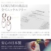 LOKUMI jk-221 Earrings, Made in Japan, 18K Gold, K18 Post