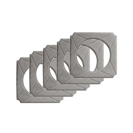 Trade-Shop 5 x high-quality cleaning pad/microfibre cloth/wiping cloth washable for Ecovacs Winbot W-950 W950 W950-SW