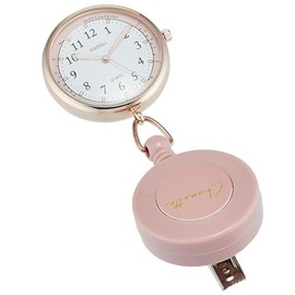 Fieldwork ASS154P-3 Women's Pocket Watch, Analog Collet Reel Watch, Pink