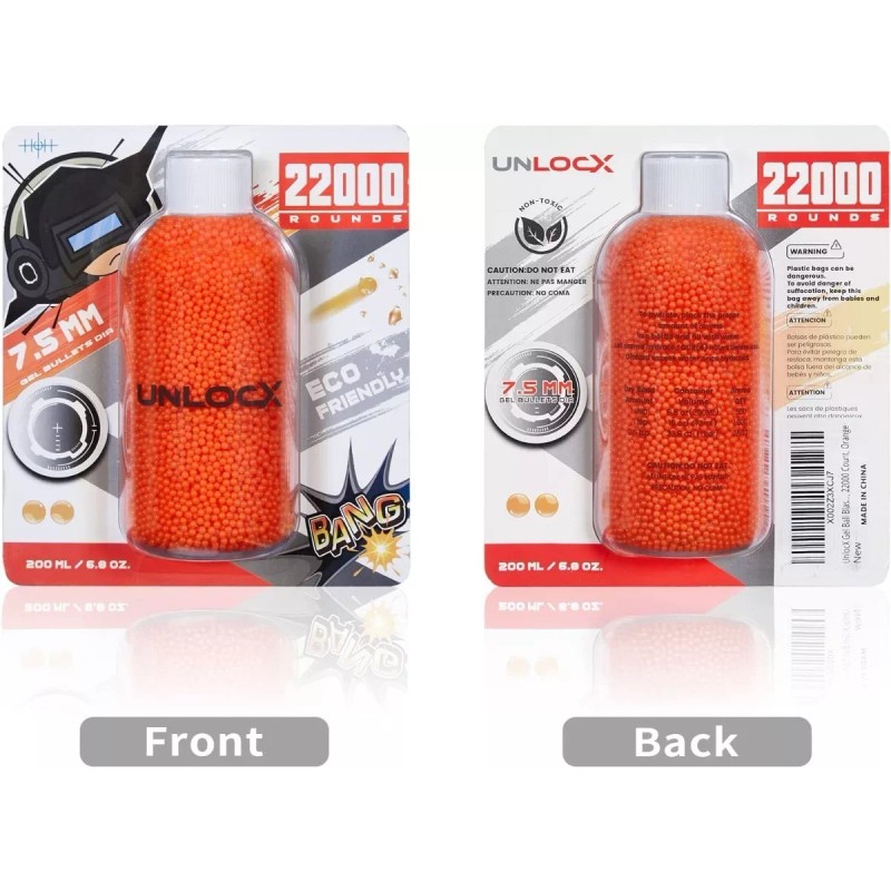 Ammo Unlocx Gel Ball Refill De Pistola Hidrogel Ammo 22000