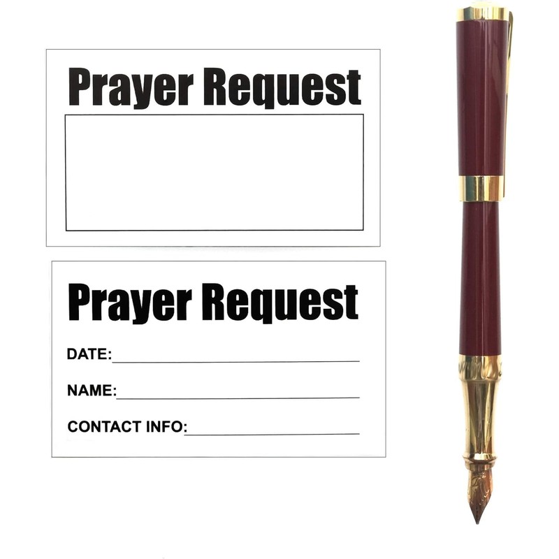 ARBEIT Prayer Request cards (2 x 3.5 In, 500-Pack)