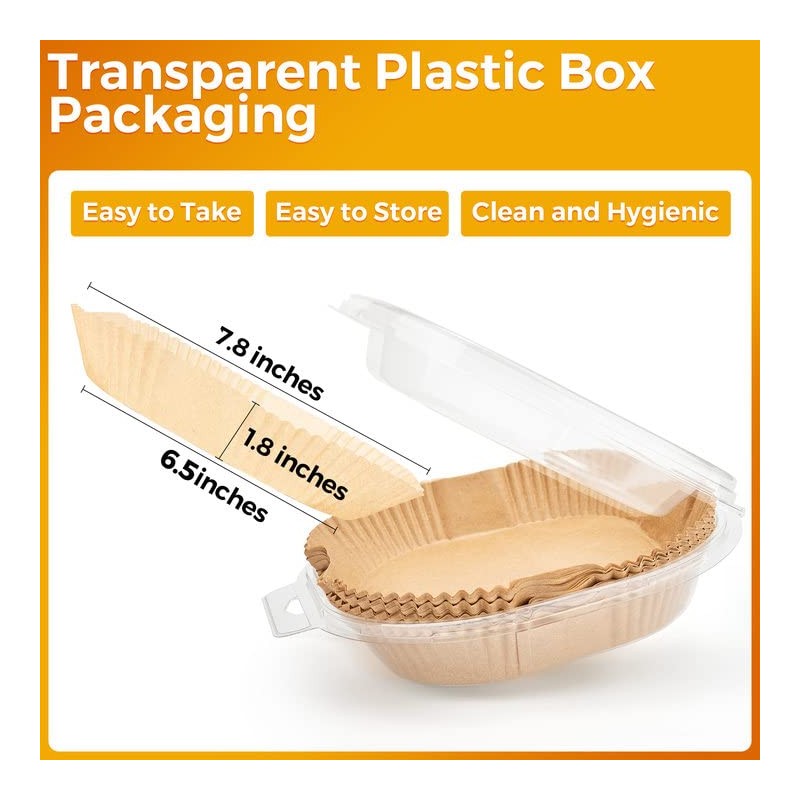Air Fryer Paper Liners Disposable: 100PCS Non-Stick Air Fryer Parchment