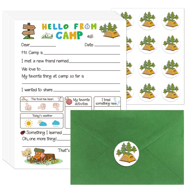 12PCS My Camping Activity Poster