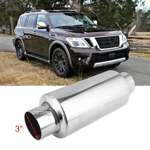 JMTBNO 3" Inlet / Outlet Mufflers Exhaust/Resona