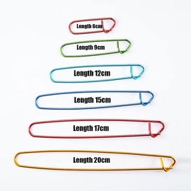 6 Pieces Stitch Holder Set Crochet Hooks 6 Size Assorted Color Crochet Knitting Needles Aluminum Safety Pins Knitting Needles for DIY Craft Sewing Tool