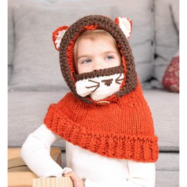 Sumolux Girls Kids Warm Animal Hats Knitted Coif Hood/Scarf Beanies for Winter