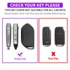 QBUC for 2PCS Kia Key Fob Cover with Keychain Soft