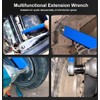 EYCOMTOM Offset Extension Wrench Multifunctional Impact Ready With 1/2", 1/4"