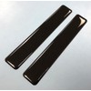 2 x BLACK Stickers/Decals 120mm HIGH GLOSS DOMED GEL AVAILABLE