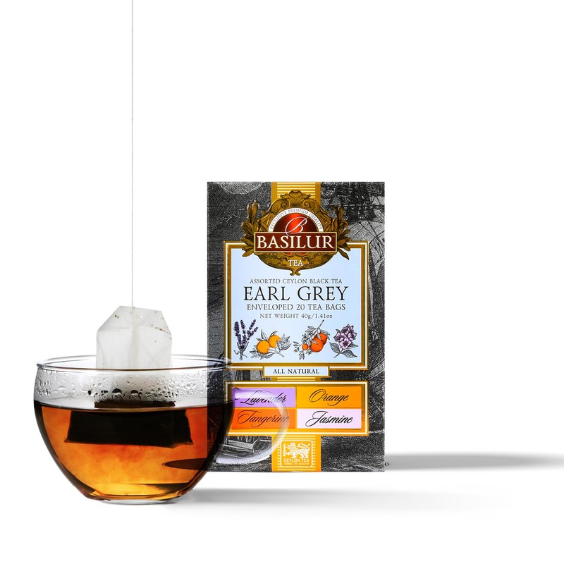 BASILUR Earl Grey Assorted (20 Tea Bags) Mother's Day Gift